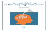 Critical Thinking in the Language Classroom - ELI … · Contents Section 1 What is Critical Thinking? Section 2 Why teach critical thinking in the classroom? Section 3 Practical