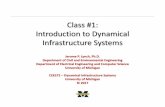 Class #1: Introduction to Dynamical Infrastructure Systemsjerlynch/cee572/Class01.pdf · 2017-12-09 · Introduction to Dynamical Infrastructure Systems ... systems: •Linear and