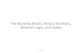 The Building Blocks: Binary Numbers, Boolean Logic, … · •For example: 10, 10001, 10110 •Similar to decimal, except uses a different base •Binary (base-2): 0, 1 ... Decimal