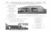 Monday-Friday - Home Page | St. Patrick Church - … · Our Lady of Perpetual Help Novena 8:00am School Mass ... Couples celebrating a 25th, 30th, 35th, 40th, 45th, ... Please join