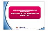 RE-ENGINEERING PROCESSES AND PROCEDURES… · RE-ENGINEERING PROCESSES AND PROCEDURES: STARTING HOTEL BUSINESS IN ... BUSINESS PROCESS RE-ENGINEERING (BPR) METHODOLOGY Document Current