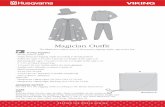 Magician Outfit - Husqvarna VIKING projects/magician... · Magician Outfit The Magician outfit is sewn in three parts: jogging outfit, cape and a hat. Sewing Supplies. Burda pattern