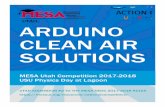 MESA Utah Arduino Clean Air Solutions (National ... · UTAH ARDUINO CLEAN AIR SOLUTIONS MESA Utah Competition 2017-2018 USU Physics Day at Lagoon UTAH ADDENDUM #2 TO THE MESA NEDC