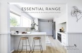 ESSENTIAL RANGE - freedomkitchens.com.au€¦ · The Essential Kitchen Range is an exciting new collection of ready to assemble flat ... Combining inspiring elements with quality