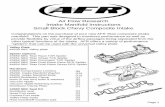 Air Flow Research Intake Manifold Instructions … sbc... · Air Flow Research . Intake Manifold Instructions. Small ... #4653 SBC Titan Dual Plane Race DPR ... port seal gasket and