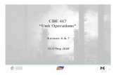 CBE 417 “Unit Operations”webpages.sdsmt.edu/~ddixon/cbe417_lec_6n7_final.pdf · • Flash Unit OperationFlash Unit Operation • Staged systems • McCabe-Thiele 2. Simulators