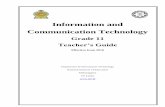 Information and Communication Technology - nie.lknie.lk/pdffiles/tg/e11tim149.pdf · Information and Communication Technology Grade 11 ... ADE, ICT Unit, ... Guidance is provided