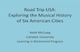 Road Trip USA - carleton.ca · • African drumming, improvisation ... parade and dance (second line) ... New Orleans Jazz • Dixieland as a sub-genre