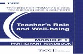 Teacher’s Role and Well-beings3.amazonaws.com/inee-assets/resources/TICC_Training... · 2018-04-11 · Teacher’s Role and Well-being MODULE 1. Table of Contents ... Session 3: