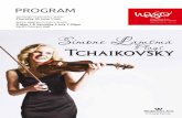 Plays Tchaikovsky programs for web... · Tchaikovsky Simone Lamsma Plays PROGRAM MORNING SYMPHONY SERIES