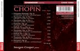 FRYDERYK FRANCISZEK CHOPIN - Chandos Records · IMOGEN COOPER’S CHOPIN CHAN 10902 CHAN 10902 CHANDOS ... 20 in A flat major ... 2 Nocturne, Op. 62 No. 1 7:39