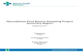 Recreational Pool Basins Sampling Project Summary Report · Recreational Pool Basins Sampling Project ... the Provincial Laboratory of Public Health (Microbiology) ... Recreational