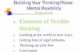 1. Elements of flexible thinking - Toastmasters New … toastmasters... · 2011-04-26 · Building Your Thinking Power: Mental Flexibility Programme 1. Elements of flexible thinking