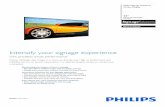 Intensify your signage experience - CNET Content€¦ · Philips Signage Solutions Q-Line Display 55" Direct LED Backlight Full HD BDL5530QL Intensify your signage experience with