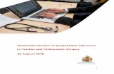 Systematic Review of Surgical Site Infections in Cardiac ... · Systematic Review of Surgical Site Infections in Cardiac and Orthopaedic Surgery ... Manual for orthopaedic and ...