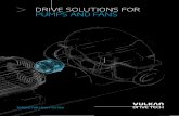DRIVE SOLUTIONS FOR PUMPS AND FANS · 2014-07-18 · large-scale use of compressors, blowers, pumps and fans within the processing chain of ﬂ uids and gasses. Our torsional ﬂ