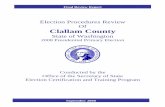 Draft Review Report - Washington Secretary of State county review... · Final Review Report Election Procedures Review Of Clallam County State of Washington 2008 Presidential Primary