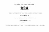 DEPARTMENT OF TRANSPORTATION VOLUME II CSI SPECIFICATIONS ...gssdocs.deldot.delaware.gov/bids/T201280103 - Appendix A.pdf · DEPARTMENT OF TRANSPORTATION. VOLUME II. ... 233300 Air