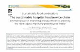 Sustainable food production: DCEA The sustainable …vbn.aau.dk/files/60337922/The_sustainable_hospital_foodservice.pdf · Sustainable food production: The sustainable hospital foodservice