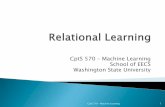 CptS 570 – Machine Learning School of EECS …holder/courses/CptS570/fall10/slides/... · Person(P1,John,Doe,120,000) Married(Person1,Person2) Married(P1,P2), ... [Generalising