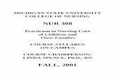 MICHIGAN STATE UNIVERSITY - Home - College of Nursing ...nursing.msu.edu/Images_Docs/Syllabi/Web 2001-2002/Fall 2001/BSN... · Wong and Whaley s Clinical manual of pediatric nursing