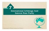 International Arbitrage And Interest Rate Parity · International Arbitrage And Interest Rate Parity Chapter7 J. Gaspar: Adapted from Jeff Madura , International Financial Management