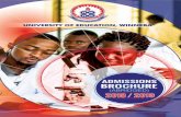 2018/2019 ADMISSIOnS BROCHuRE - uew.edu.ghuew.edu.gh/sites/default/files/Announcement Files/Abridged... · Faculty of Science Education_____11 Faculty of Social Science Education