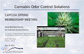 Cannabis Odor Control Solutions - ourair.org · • Odor-control system was operating during the visit and appeared to be working as advertised • Pungent odors from inside the greenhouse