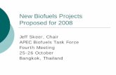 New Biofuels Projects Proposed for 2008 - tistr.or.th · demand for petroleum products that ... Biofuel Resource Elasticity: Objective {The project aims to understand how the ...