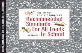 EAT SMART: NORTH CAROLINA’S Recommended … · Eat Smart: NC’s Recommended ... Recommended Standards For All Foods Available In School 3 the last two decades, ... include soft