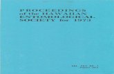 PROCEEDINGS ofthe HAWAIIAN ENTOMOLOGICAL … · PROCEEDINGS of the Hawaiian Entomological Society Vol. XXII, No. 1 For the Year 1973 August, 1975 JANUARY The 805th meeting of the