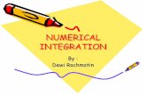 NUMERICAL INTEGRATION - file.upi.edufile.upi.edu/Direktori/FPMIPA/JUR._PEND._MATEMATIKA/... · This is an numerical approximation to the integral of f(x) over [x 0,x ... Kuadratur