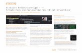 Eikon Messenger – Making connections that matter€¦ · Reduced TCO Our Messenger and compliance services are completely hosted – no deployment or support costs. Get the inside