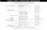 2006-2007 HUNTING SEASONS - Waterfowl Outfitters …€¦ · REGULATIONS SUMMARY TEXAS PARKS AND WILDLIFE DEPARTMENT OUTDOOR ANNUAL 2006-2007 1 ... WHITE-TAILED DEER Archery Sept.
