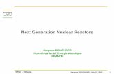 Next Generation Nuclear Reactors - jaif.or.jp · -Nuclear Energy-Safety principles ... • Concepts with breakthroughs ... Light Water Reactors-One technology but two different designs: