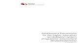 Assessment frameworks for the higher education ... · Assessment frameworks for the higher education accreditation system Programme assessment (limited/extensive) 22 November 2011