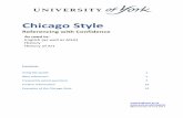 Chicago Style - University of York · The Chicago style of footnotes ... Academic Writing for Graduate Students: Essential Tasks and ... and Christine B. Feak. Academic Writing for