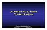 A Gentle Intro to Radio Communications - Steve … · A Gentle Intro to Radio Communications. George Ure, ... Ham radio growth has slowed 2. Shortwave listening is static 3. AM broadcast