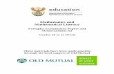 Exemplar Examination Papers and Memorandums for …brombacher.co.za/.../01/Mathematics-and-Mathematical-Literacy-Exe… · Mathematical Literacy Exemplar Examination Papers and Memorandums