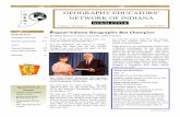 GEOGRAPHY EDUCATORS’ NETWORK OF INDIANAgeni/documents/SUMNL10B.pdf · Pegg Kennedy, an Indianapolis Realtor and volunteer scorekeeper for the state bee, expressed amazement at the