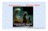 Astronomy 1 – Winter 2011 - Department of Physics - …web.physics.ucsb.edu/~tt/ASTRO1/lecture19.pdf · – Neutrinos and the solar neutrino problem ... battleship 40 miles high!