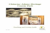 Rev. 2015  · Rev. 2015. . Santa Clara County Parks & Recreation Chitactac-Adams Heritage County Park i . ... Santa Clara County Parks & Recreation . Created September 2004 . Revised