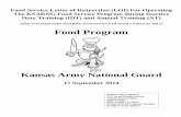 VaARNG FOOD SERVICE LOI FOR RCSS/AFFS … Food... · I. AR 670-1, Wear and Appearance of Army Uniforms, dated 3 February 2005 J. AR 385-10, ... in the Food Service Folder. N. AR 40-657,