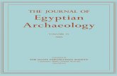 THE JOURNAL OF Egyptian Archaeology - … library/strudwick_jea_71_1985.pdf · anubis and the lunar disc robert k. ritner . 149 the composition of a military work party in roman egypt