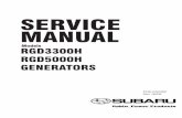 SERVICE MANUAL - Generators | Subaru Industrial … · SERVICE MANUAL RGD3300H RGD5000H GENERATORS Models ... These are used for taking AC output power from the generator. A total
