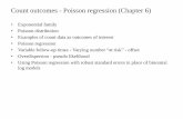 Count outcomes - Poisson regression (Chapter 6)wguan/class/PUBH7402/notes/lecture6.pdf · Count outcomes - Poisson regression (Chapter 6) ... (Pearson or the Residual Deviance) to