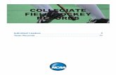 COLLEGIATE FIELD HOCKEY RECORDS - …fs.ncaa.org/Docs/stats/w_field_hockey/RecordBook/2015/...FIELD HOCKEY RECORDS Individual Records 2 INDIVIDUAL RECORDS SINGLE GAME RECORDS OFFENSE