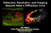 Detection, Resolution, and Imaging Beyond Abbe’s ... · Detection, Resolution, and Imaging Beyond Abbe’s Diffraction Limit ... as “diffraction limited” Airy Disks. ... •
