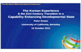 The Korean ExperiencehttpInfoFiles... · The Korean Experience ... 1975-2005; Census Bureau data from American Community Survey, 2010. ... See: Arrighi, Giovanni, Nicole Aschoff ,