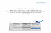 PRODUCT BROCHURE Cordys Rules Management … · RODUCT BROCHURE CORDYS RULES MANAGEMENT 2 ... (BRMS) allows policies ... Cordys is a global cloud platform software provider that helps